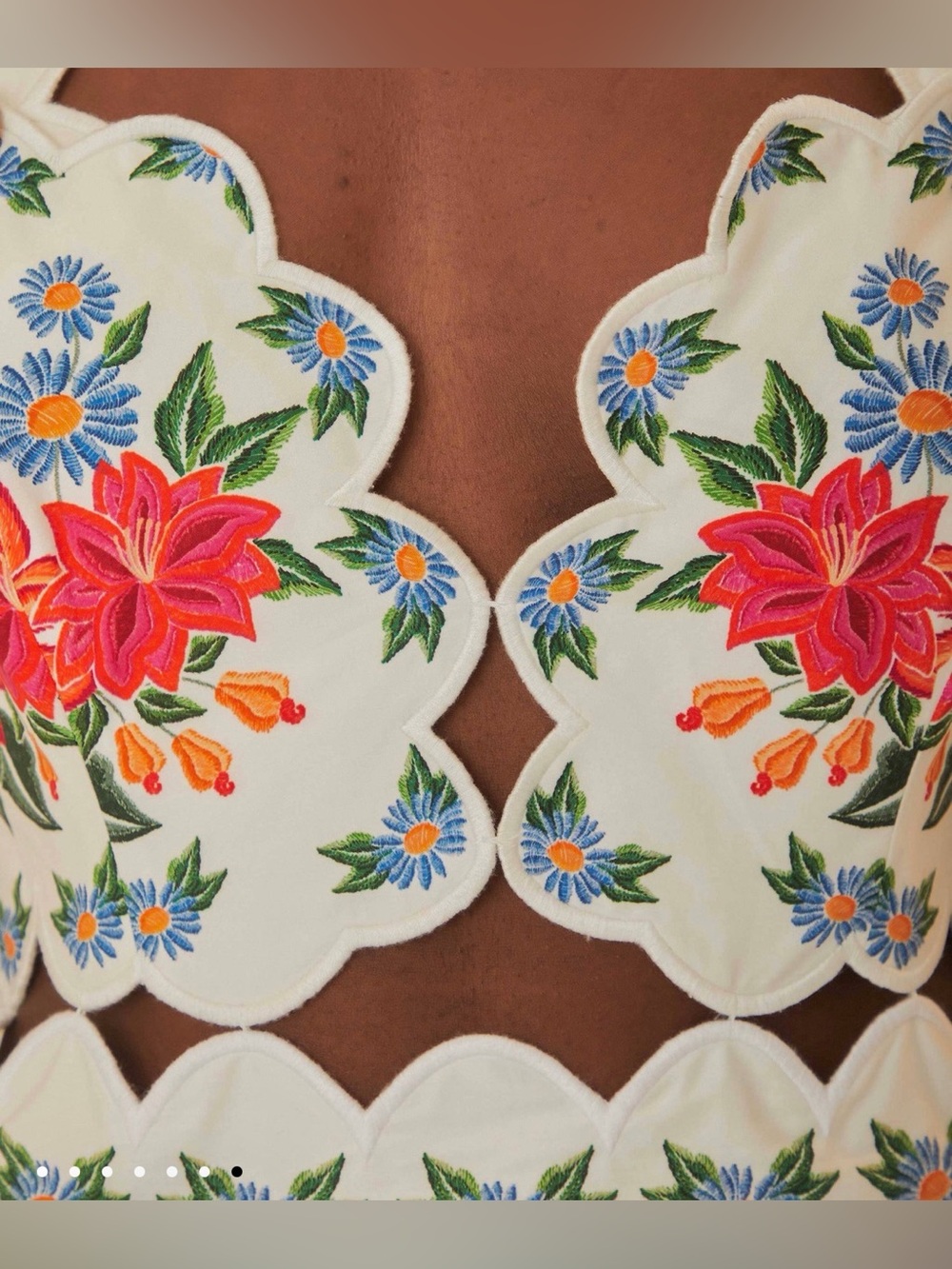 FARM Rio Off-White Bloom Garden Maxi Dress - Picture 8 of 15